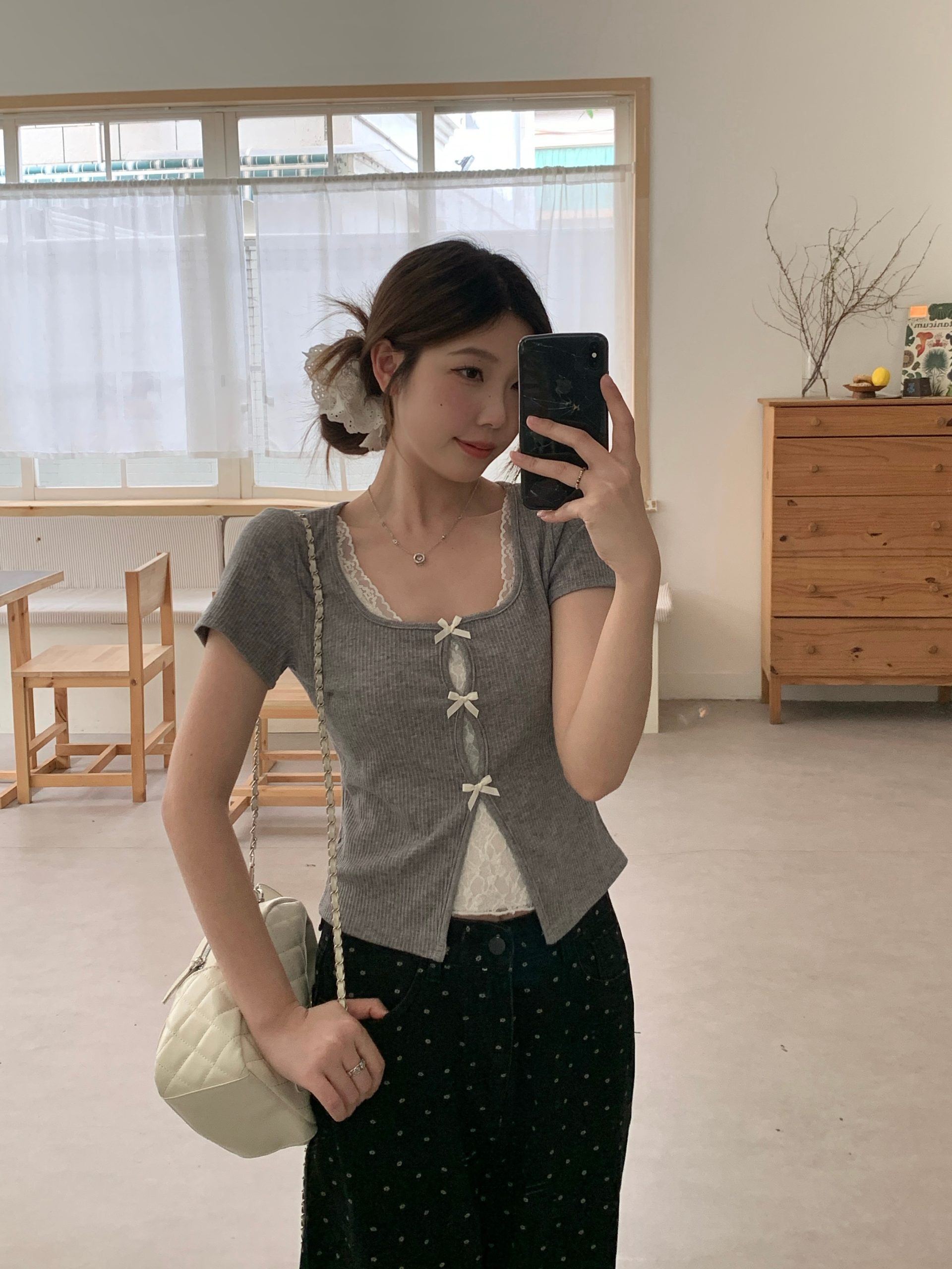 2025 New Summer Plus Size Lace Patchwork Two-Piece Short Sleeve T-Shirt Slim Fit Crop Top - Image 3