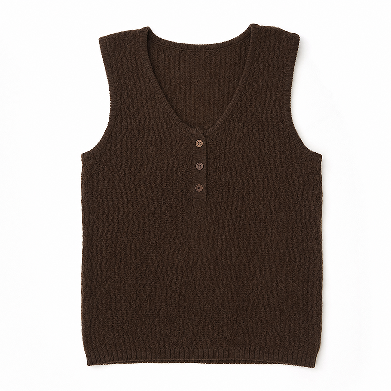 2026 Summer New Korean Fashion Versatile V-Neck Sleeveless Knit Top Women Loose Slim Casual - Style 2f009e - Image 5