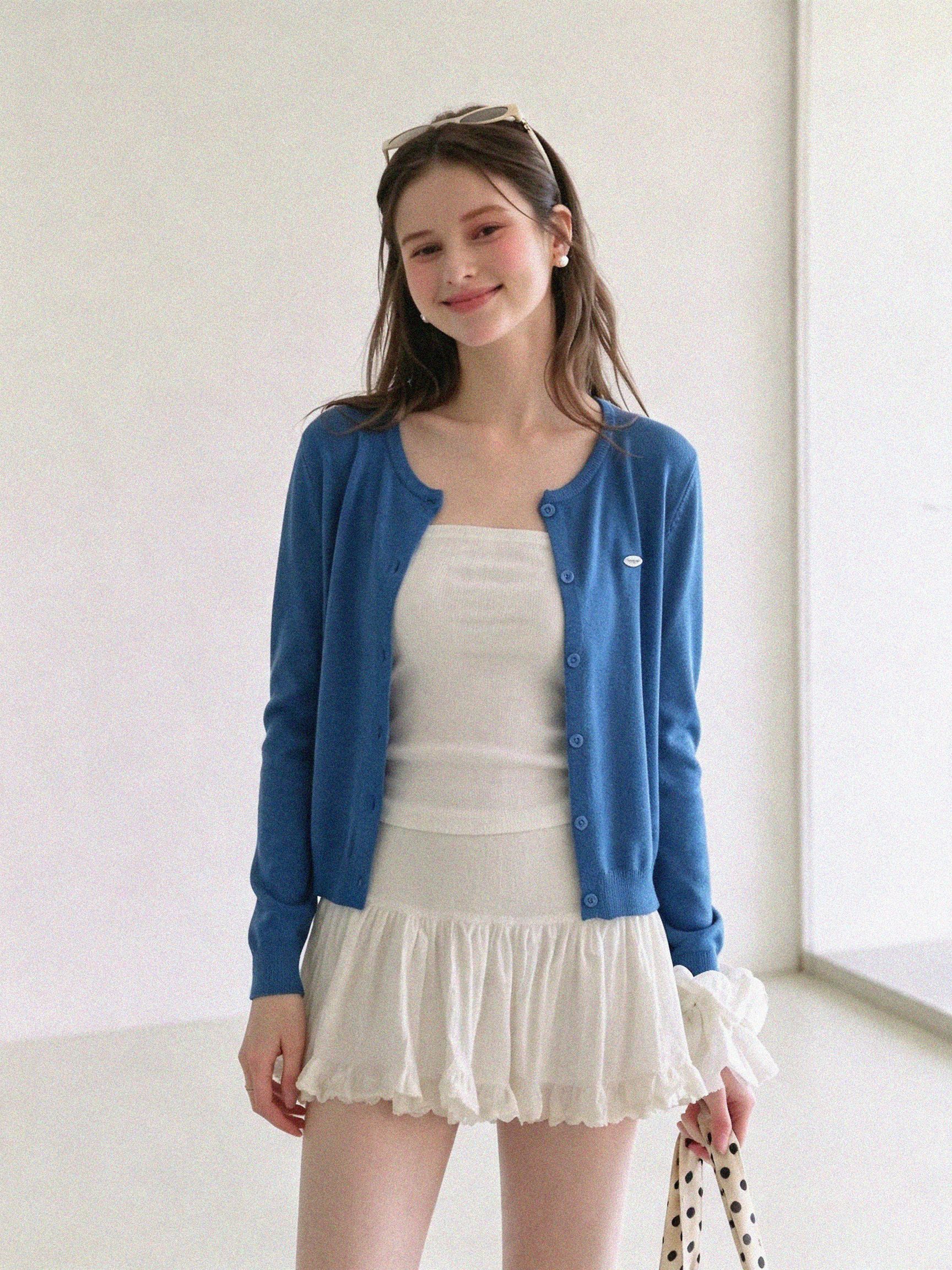 Korean Style Thin Knit Sun Protection Cardigan for Women Spring Summer Layering with Camisole - Image 2