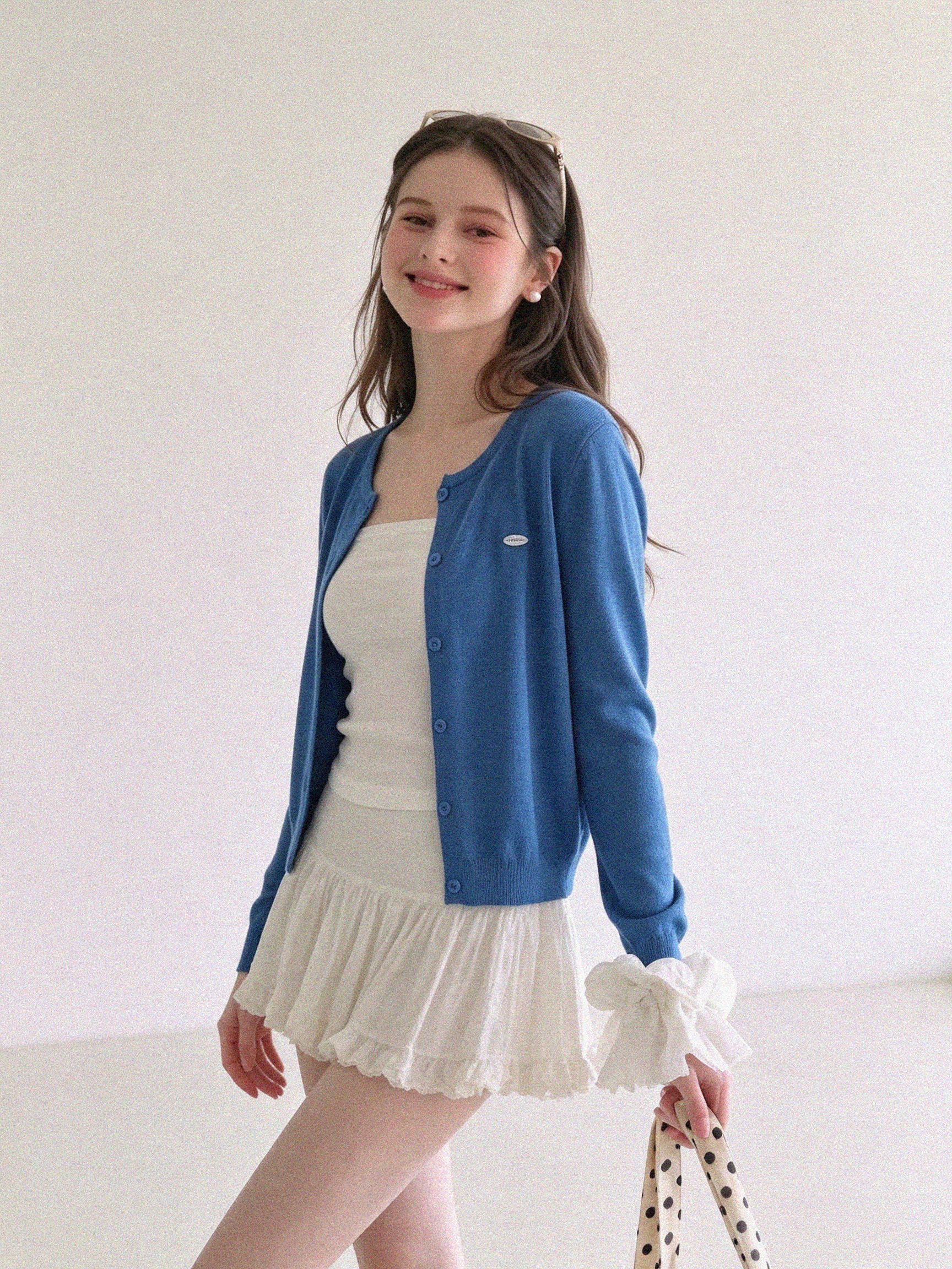 Korean Style Thin Knit Sun Protection Cardigan for Women Spring Summer Layering with Camisole - Image 4