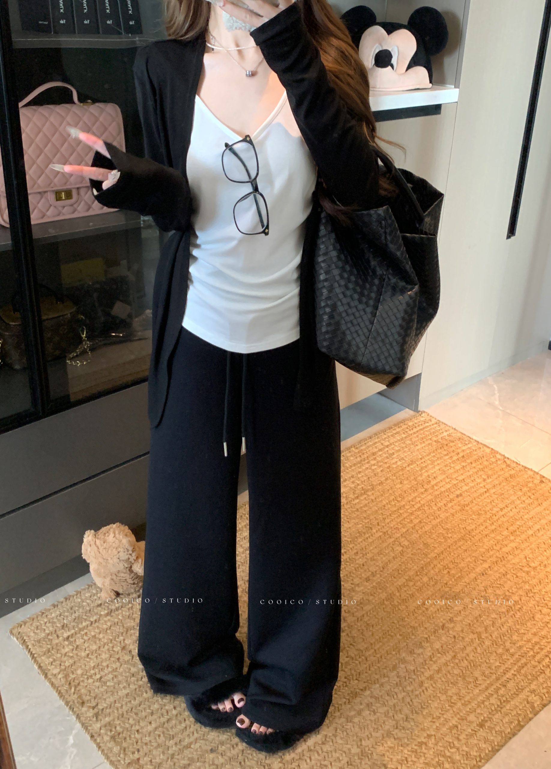 Plus Size Fall New Korean Style Lazy Color Block Fake Two-Piece T-Shirt Casual Loose Top - Image 4